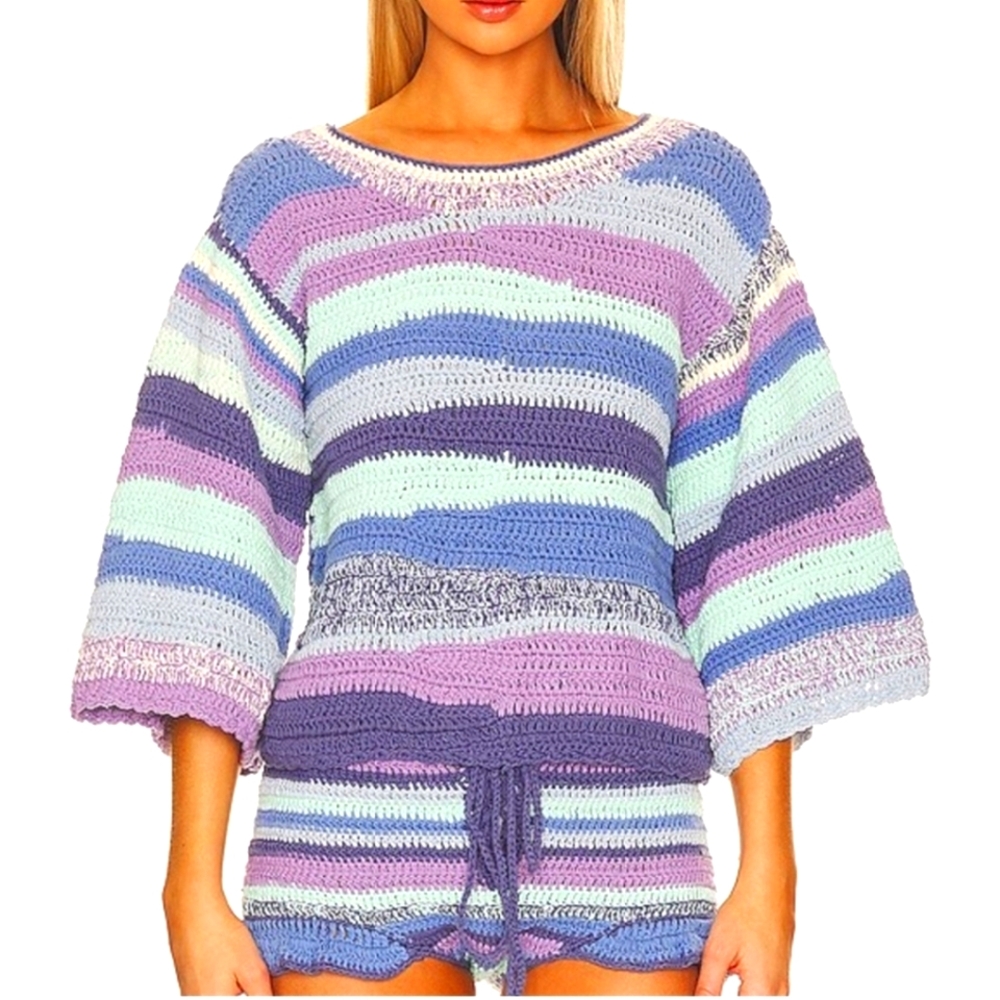 CeliaB crochet top sweater